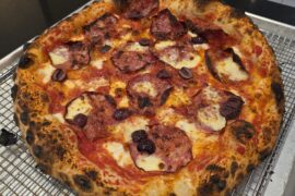 16" Napolitan with Molinari salami and Gaeta olives