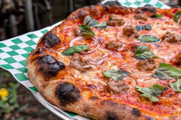 recent sausage and onion bake on my roccbox