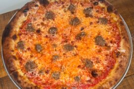 I made a 16-inch pizza NY style pizza in my apt oven