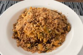 Linguini with mussels