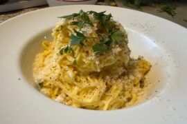 Craving for Parmesan and butter angel hair pasta