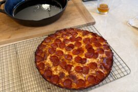 Daughter Requested Cast Iron Pizza - How did I do?