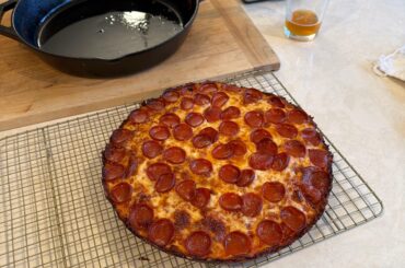 Daughter Requested Cast Iron Pizza - How did I do?