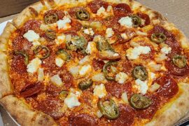 From a pizza cart in Portland