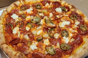 From a pizza cart in Portland