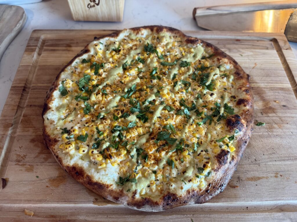 Elote pizza