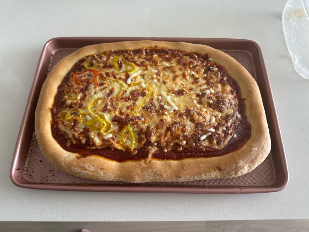 First homemade dough/sauce trial run!