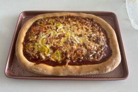 First homemade dough/sauce trial run!