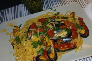 La mia linguina con le cozze [homemade]