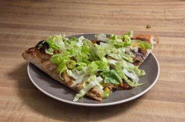 Chicken Caesar & Bacon Cheeseburger Pizzas! Made in my pizza steel