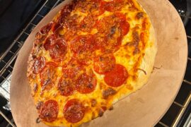 First time making a pizza.