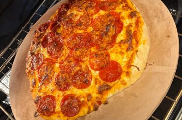 First time making a pizza.