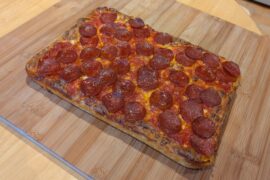 Had a go at making a pan pizza