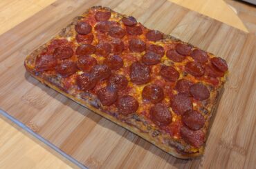 Had a go at making a pan pizza