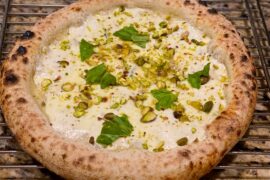 Repurposed my leftover ravioli filling into a Pistachio Bianca