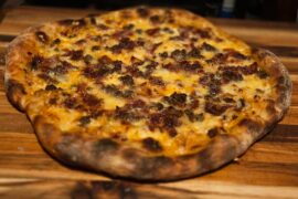 Reuben style pizza