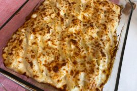 Shrimp and crab meat stuffed shells