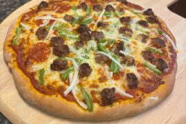 Had to test out the new pizza peel I made