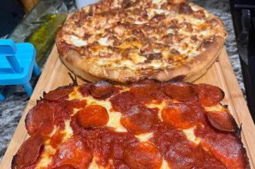 Last indoor oven Pizza’s until it gets cold again