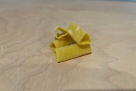 Trenne with caramelized mushrooms and tomato sauce