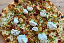 Loaded potato pizza