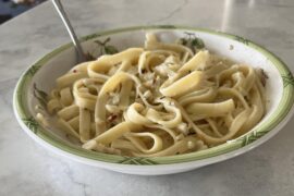 I made fettuccine Alfredo