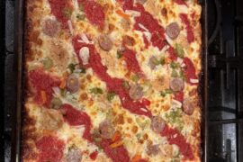 Grandma pizza for breakfast