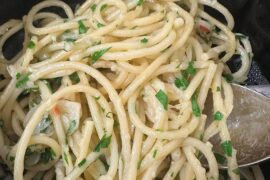 My [homemade] Spaghetti Aglio Olio