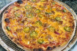 Hot Italian Sausage, Pickled Jalapeños & Red Onion