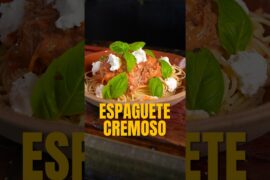 ESPAGUETE CREMOSO COM PONTA DE PEITO DEFUMADA! #receita #espaguete #diadasmães