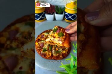 Paratha Pizza Recipe 🍕 | Easy Tawa Pizza Without Oven #food #recipe #cooking #paratha #shorts #viral