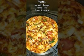 Pizza in air fryer how to make pizza in air fryer #pizza #food #indianfood #dmkfoodvlog #cooking