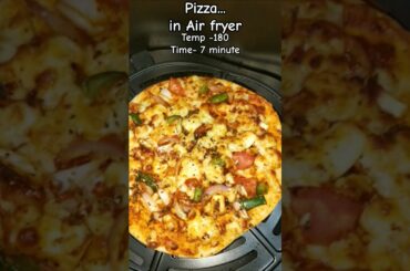 Pizza in air fryer how to make pizza in air fryer #pizza #food #indianfood #dmkfoodvlog #cooking