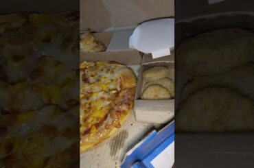 Domino's Pizza Famous Pizza Slice || Combo Pizza Slice 😋#eating #dominospizza #deliciousness #shorts