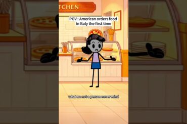American orders food in Italy the first time