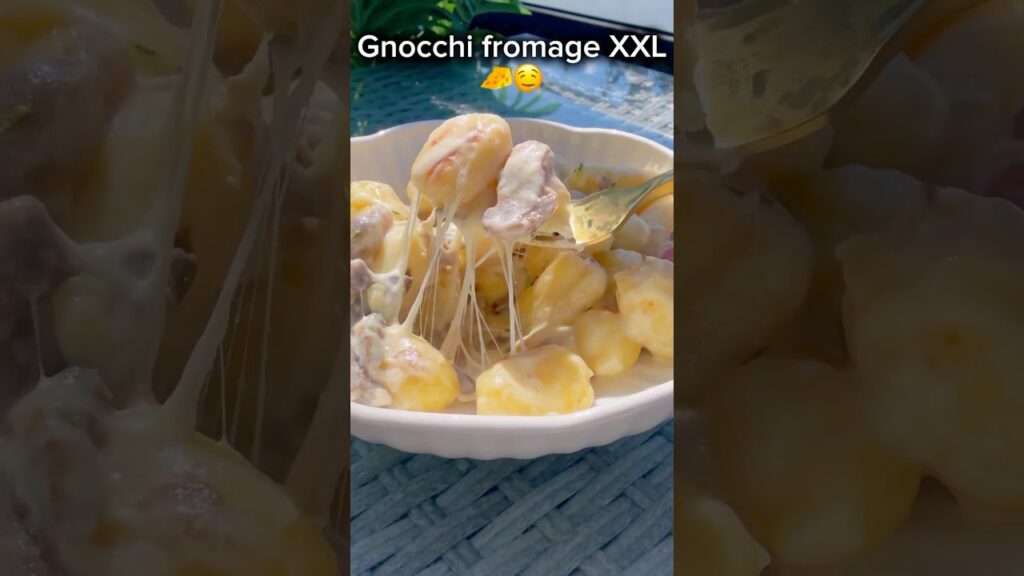 Gnocchi sauce fromage XXL 🧀🤤#pasta #recipe #recettefacile  #fromages #cheese