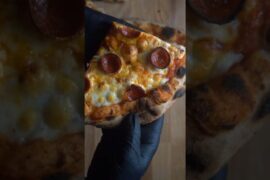 Kamado-Fired Sourdough Pizza  #food  #cooking #pizza