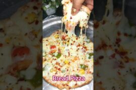 Domino's Style Bread Pizza Recipe😋#shorts #bread #pizza #easyrecipe #ytshorts #viral #homemade