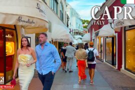 Capri Italy 4K Walk by Day & Night | Amalfi Coast Elegant Island Walk & Via Camerelle