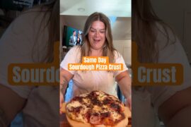 Same Day Sourdough Pizza Crust (recipe in details!)