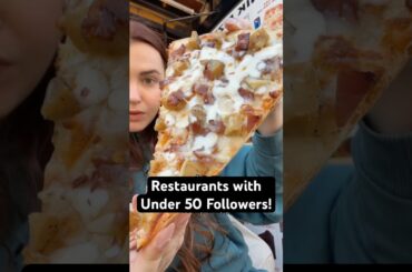 Eating at restaurants with less than 50 followers! 📍Utshob 📍Unik pizza #pizza #nycfood #indianfood