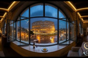 eternal city — Rainy Night in Rome 🇮🇹 [JANELAS DO MUNDO #06]