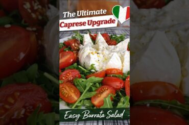 The Ultimate Caprese Upgrade | Easy Burrata Salad Recipe in 2 Minutes #cooking  #burrata #italy