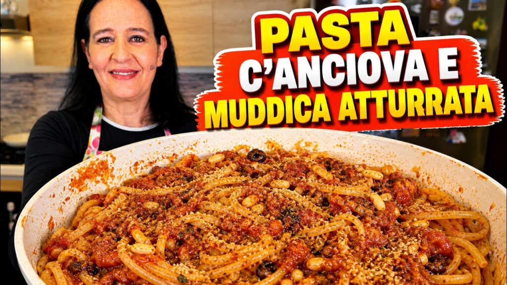 PASTA C’ANCIOVA E MUDDICA ATTURRATA di Betty e Marco – Ricetta Facile e Veloce