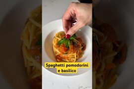 Spaghetti pomodorini e basilico 🍅🍃🇮🇹