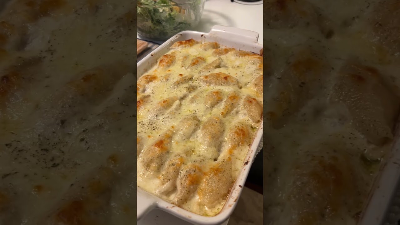 Chicken Alfredo Stuffed Shells Recipe Chicken Alfredo Stuffed Shells Recipe
