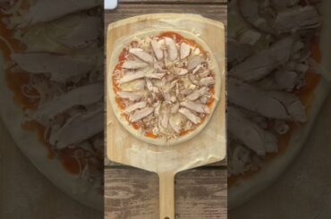 Buffalo Chicken Pizza 🔥 Bertello SimulFIRE 16" Outdoor Pizza Oven #shorts #recipe #food⁠