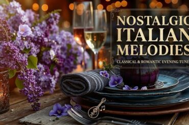 Magical Tuscany Sunset ~ Nostalgic Italian Melodies & Romantic Dining Music For Two People