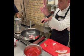 Learning how to cook from a real Italian chef in Rome Italy #bolognese #siciliansecrets #italiangour