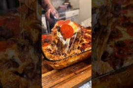 Loaded Pizza Pasta | Pasta Night 🍝 #cooking #food